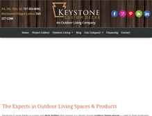 Tablet Screenshot of keystonecustomdecks.com